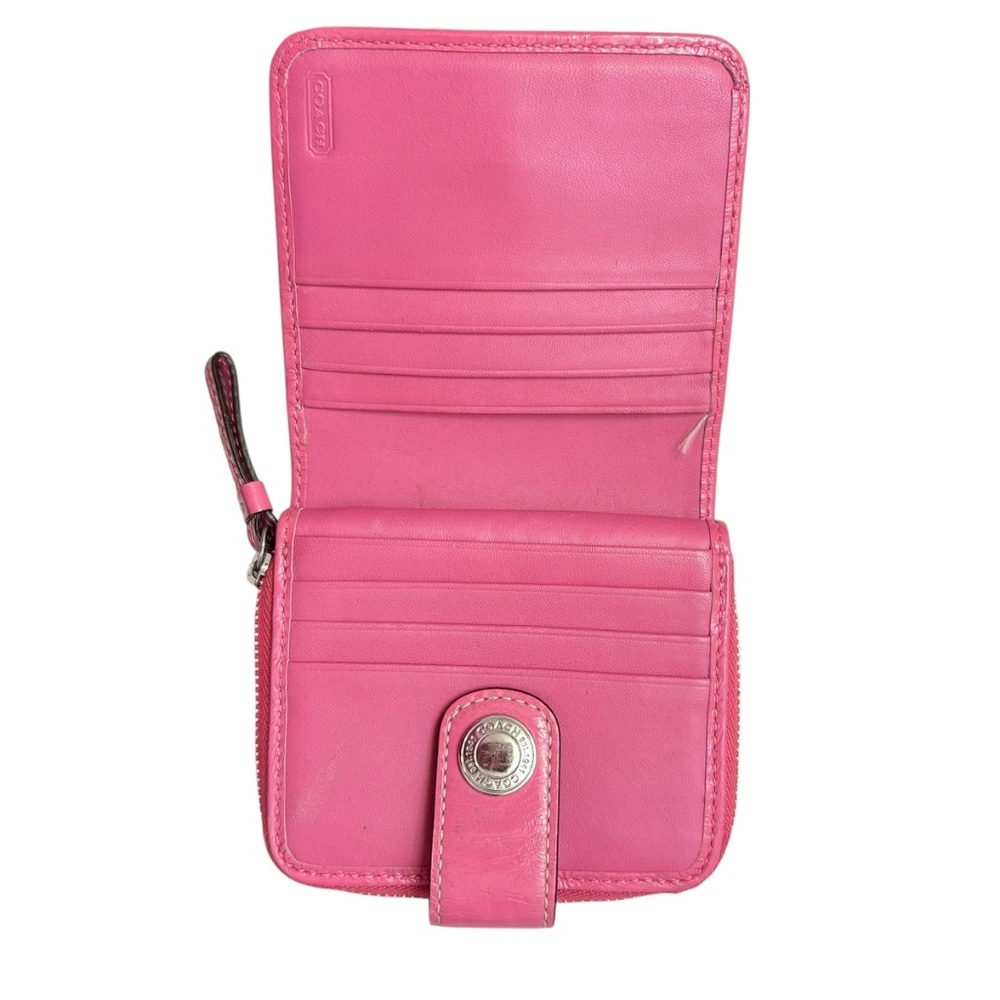 Coach y2k signature brown and pink wallet - Picture 8 of 9